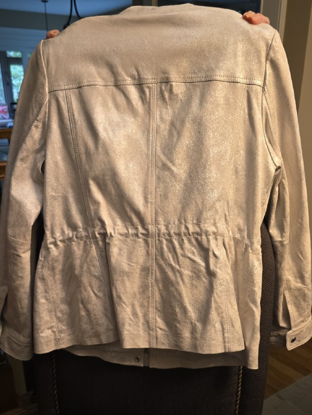 GUESS Metallic Silver Utility Jacket - Picture 14 of 15
